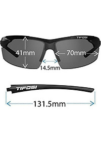 Kính mát thể thao Unisex Tifosi Track - Gọng White / Red, Tròng Smoke Red