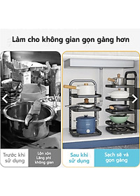 Giá Để Xoong Nồi Thép Carbon Kalpen 2-3-4-5 tầng