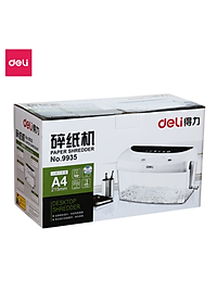 Máy Hủy Tài Liệu Mini Deli Chính Hãng Nhỏ Gọn, Dễ Dàng Sử Dụng - Phù Hợp Cho Văn Phòng, Doanh Nghiệp, Gia Đình - 9935