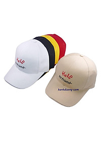 Nón kết Hello my friend mũ lưỡi trai nữ đẹp thời trang, chất liệu vải cotton thoáng mát, khóa xịn cao cấp