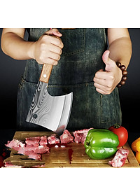 DAO BẾP NHẬT BẢN AZUCHI THÉP DAMASCUS MÃ b5DT121