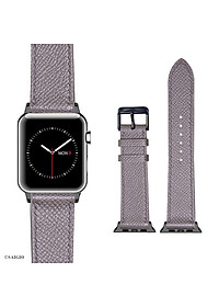 Dây Đồng Hồ Apple Watch 49mm 45mm 44mm 42mm, Chất Liệu Da Bê EPSOM Thảo Mộc Cao Cấp, Nhập Khẩu Từ Châu Âu, Dây Đeo Phong Cách Hiện Đại và Sang Trọng, Tương Thích Các Phiên Bản Series Ultra2/Ultra/SE2/SE/10/9/8/7/6/5/4/3/2/1