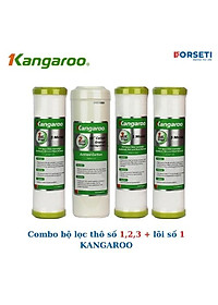 Nơi bán Combo 4 lõi lọc ( Bộ lọc thô số 1,2,3 + lõi số 1) cho máy lọc nước KANGAROO hàng chính hãng