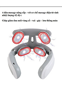 Máy massage cổ vai gáy cột sống 4 đầu công nghệ Nhật Bản