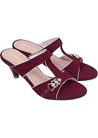 Dép Nữ Cao Gót Huy Hoàng HT7046 - Đỏ