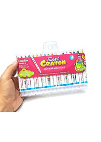 Bút Sáp Màu Xoay - 18 Màu DK 3301-18 (Túi Nhựa PVC)