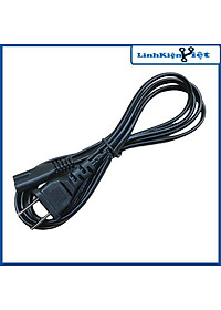 Dây nguồn số 8 220VAC liền giắc cắm 2 chân dài 1 mét đầu tròn dùng cho nguồn laptop