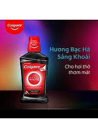 Bộ 4 Nước súc miệng Colgate trắng răng Optic White Charcoal Freshmint 500ml/chai