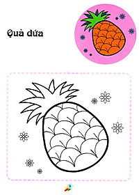 Sách 123 Nào Ta Tô Màu! - Hoa Quả