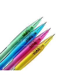 Bút chì kim Pentel Fiesta AX105C ngòi 0.5mm thiết kế hiện đại trang bị đầu tẩy 4 màu lựa chọn