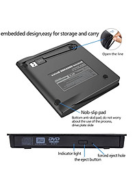 Ổ đĩa DVD gắn ngoài cho laptop DVD-RW USB 2.0