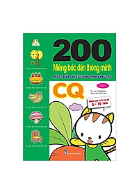 Bộ bóc dán hấp dẫn dành cho bé từ 2-6 tuổi:  Combo 6 Tập 200 Miếng Bóc Dán Thông Minh Giúp Bé Phát Triển Các Chỉ Số Iq,Eq,Cq