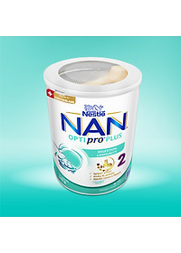 Sữa bột Nestlé NAN OPTIPRO PLUS 2 400g/lon với 5HMO Sản Xuất Tại Thụy Sĩ (6-12 tháng)