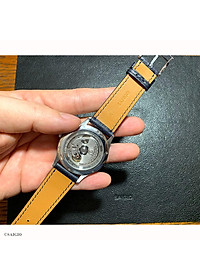 Dây Da Đồng Hồ Cổ Điển, 100% Da Bò Thật, Kiểu Dáng Phẳng Mỏng, Mặt Lót Chống Thấm Mồ Hôi, Tích Hợp Lớp Gia Cố Chống Giãn Đặc Biệt, Phụ Kiện Khóa và Chốt Bằng Thép Không Gỉ 316L - Hàng Chính Hãng SAIGIO