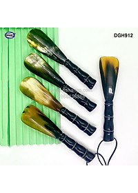 Đón giày bằng sừng tay cầm đốt trúc VIP (Dài 20cm) DGH912 - Chuyên dụng cho giày cao cấp - Cho giày Nam & Nữ - Product of HAHANCO