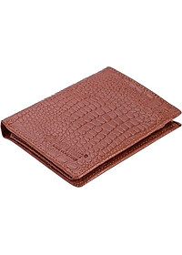 Bộ Ví & Thắt Lưng Nam Vân Cá Sấu Huy Hoàng HT2121-HT4115 (23 x 11,5 cm) - Đen