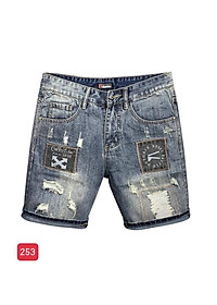 Quần Short Nam Chất Jean Co Giãn, Quần Sọt Nam Màu Đen Xám, Quần Đùi Nam thời trang cao cấp MuradFashion MSS78