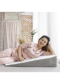 Đệm Chống Trào Ngược Dạ Dày Thực Quản Người Lớn Hi-Sleep Dài 90cm - Dài hơn - Chống trượt tuyệt đối - Nghiêng trái thoải mái - Được bác sĩ khuyên dùng