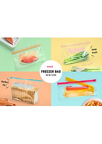 Combo 2 set túi Zip đựng & bảo quản thực phẩm - nội địa Nhật Bản ( 16 chiếc size M + 12 chiếc size L)