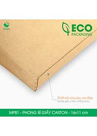 MPB1 - 16x11 cm - 20 phong bì carton đóng hàng - Bìa gói hàng, bìa cứng, bì thư | Magix Packaging