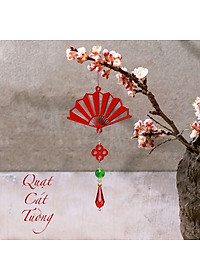 Combo 6D - Bộ 6 dây treo trang trí Tết Khai Lộc Hoàng Kim màu đỏ, trang trí mai, đào