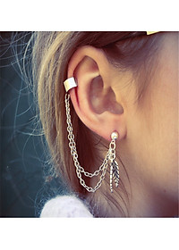 Bông tai Titan nam nữ ôm vành kiểu Mỹ latinh bắt mắt hiện đại