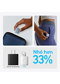 Cốc sạc Anker Zolo 1Type-C 25W PIQ 3.0 A2656 - Hàng chính hãng