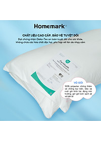 Bảo Vệ Gối Khách Sạn Homemark 50x70cm - Kháng Nước, Chống Bụi, Khóa Kéo Tiện Lợi