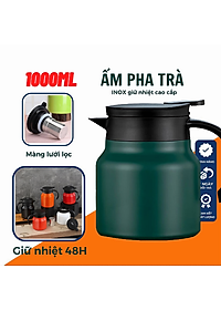 Bình pha trà, cà phê KG85S giữ nhiệt rất tốt có lõi lọc inox 316 cao cấp 1000ml - Hàng chính hãng