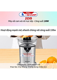 Máy Vắt Cam Sharp EJ-J130-ST - Hàng Chính Hãng