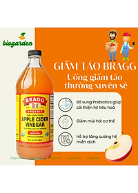Giấm táo hữu cơ Organic Bragg 946ml (2 chai)