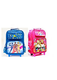 Balo cần kéo đi học cho bé trai tiểu học cấp 1 siêu nhân ABC