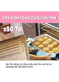 [MyJae x Toyal] Giấy Nến 2 Mặt Lót Nồi Chiên, Nướng Bánh, Giấy Lót Chống Dính 30cm x 30cm (50 Tờ/Hộp)
