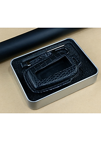 Bao da ép phom Handmade bọc chìa khóa xe ô tô TOYOTA da cá sấu sang trọng