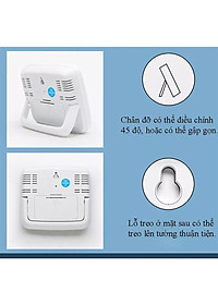 Nhiệt kế đo độ ẩm, máy đo nhiệt độ phòng cho bé - Nhiệt Ẩm Kế Điện Tử 3 Trong 1 - Thương hiệu RiBi - Hàng Chính Hãng