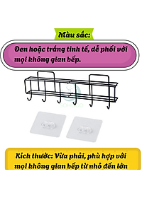 Giá treo dao kéo và dụng cụ nhà bếp dán tường không khoan- Kệ treo đồ nhà bếp đa năng chống rỉ sét - Kệ dán tường treo dao muỗng tiện lợi- Giá đỡ dụng cụ bếp bằng kim loại sơn tĩnh điện- Kệ nhà bếp treo tường chịu lực cao