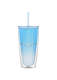 Ly nhựa 2 lớp LocknLock kèm ống hút Dream star Double wall cold cup 750ml HAP522