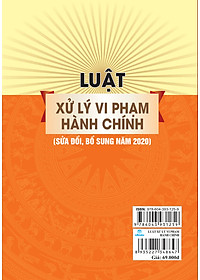 Sách - Luật Xử Lý Vi Phạm Hành Chính (Sửa đổi, bổ sung năm 2020) - ndbooks