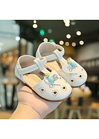 Giày sandal cho bé gái kiểu búp bê tiểu thư công chúa cho bé 1 - 5 tuổi da mềm đế chống trơn đi học, đi chơi SG46