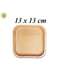 Combo 3 Khay Gỗ Hình Vuông Trơn Không Tay Cầm TL76 + TL77 + TL78 - Đồ Gỗ Nhà Bếp Thương Hiệu Trường Sơn