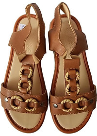 Giày Sandal Nữ BIGGBEN Da Bò Thật SDN0399