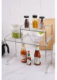 Kệ inox để đồ đa năng, kệ inox nhà bếp (1cái) - có 3 size lựa chọn