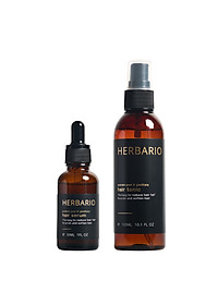 Nước dưỡng tóc Vỏ Bưởi & Bồ Kết Herbario 100ml (pomelo peel & gleditsia hair tonic) giúp giảm rụng tóc kích thích mọc tóc nhanh