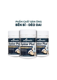 Combo 3 Hộp Tinh Chất Hàu Goodhealth Oyster Plus 60 Viên - Tăng Cường Sinh Lý - Cải Thiện Chất Lượng Tinh Trùng - Hàng Chính Hãng New Zealand