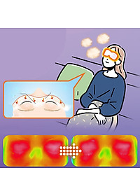 Hộp 12 miếng mặt nạ xông hơi thư giãn mắt Kao MegRhythm Nhật Bản