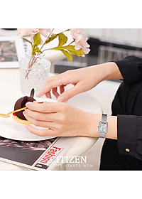 Đồng Hồ Nữ Citizen Dây Thép Không Gỉ EM0491-81D - Mặt Xà Cừ