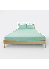 Bộ ga chun chần EVERON Micro Bamboo họa tiết trơn MB2301-04 hiện đại, sang trọng nhiều kích thước (HÀNG CHÍNH HÃNG)