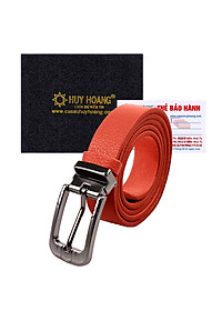 Thắt Lưng Nữ Da Bò Huy Hoàng HT5126 - Cam