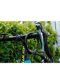 Khóa Xe Đạp Xe Máy 4 Số Chống Trộm Bọc Cáp (Đen)