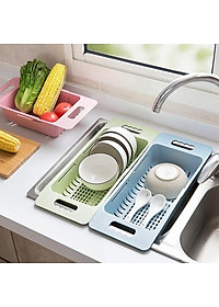 Rổ Gác Bồn Rửa Bát Gấp Gọn Đa Năng NHỰA  NO 5613 Kệ Đựng Đồ Rửa Chén Gác Bồn Đa Năng